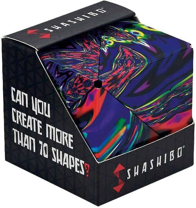 受賞歴のあるSHASHIBOフィジェットキューブ - 36個のレアアースマグネット搭載、70以上の形状変形 (Chaos)
