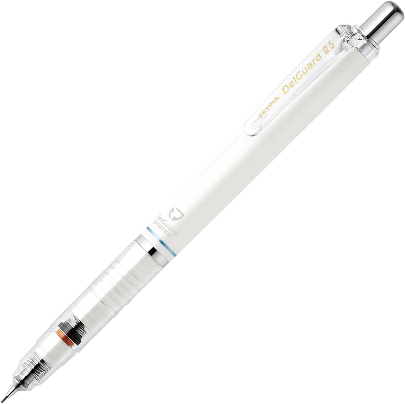 デルガード ゼブラ シャープペンシル 0.5mm ホワイト