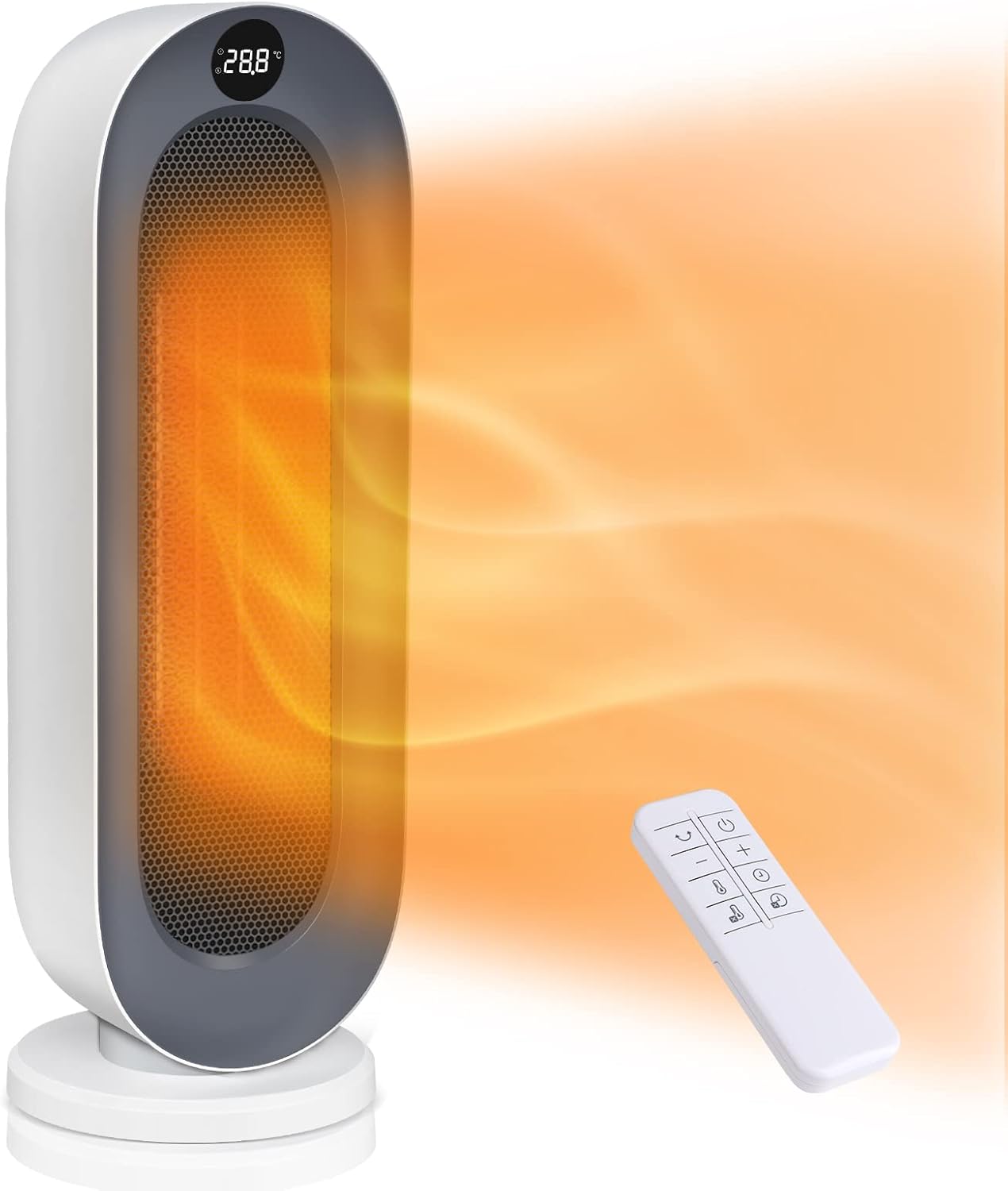 【2023年版】省エネセラミックヒーター ECO知能モード 暖房器具 速暖タワータイプ【8畳用】