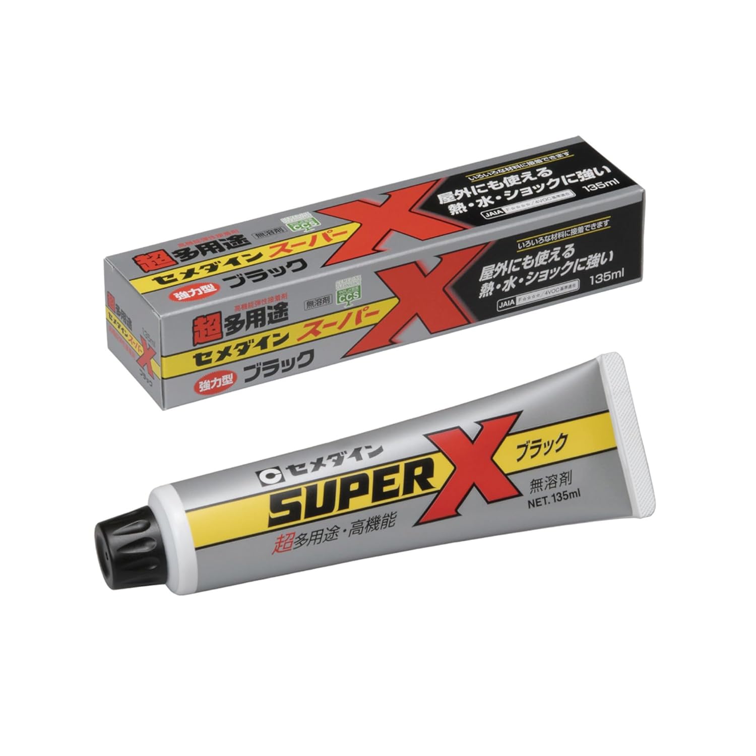 セメダイン 超多用途接着剤 スーパーX ブラック 135ml