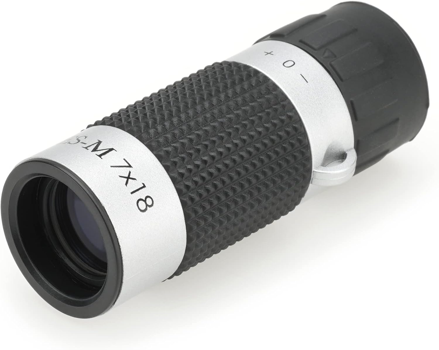 ケンコー CERES-M 7倍18口径 単眼鏡 コンパクト 重量35g ケース・ストラップ付き シルバー