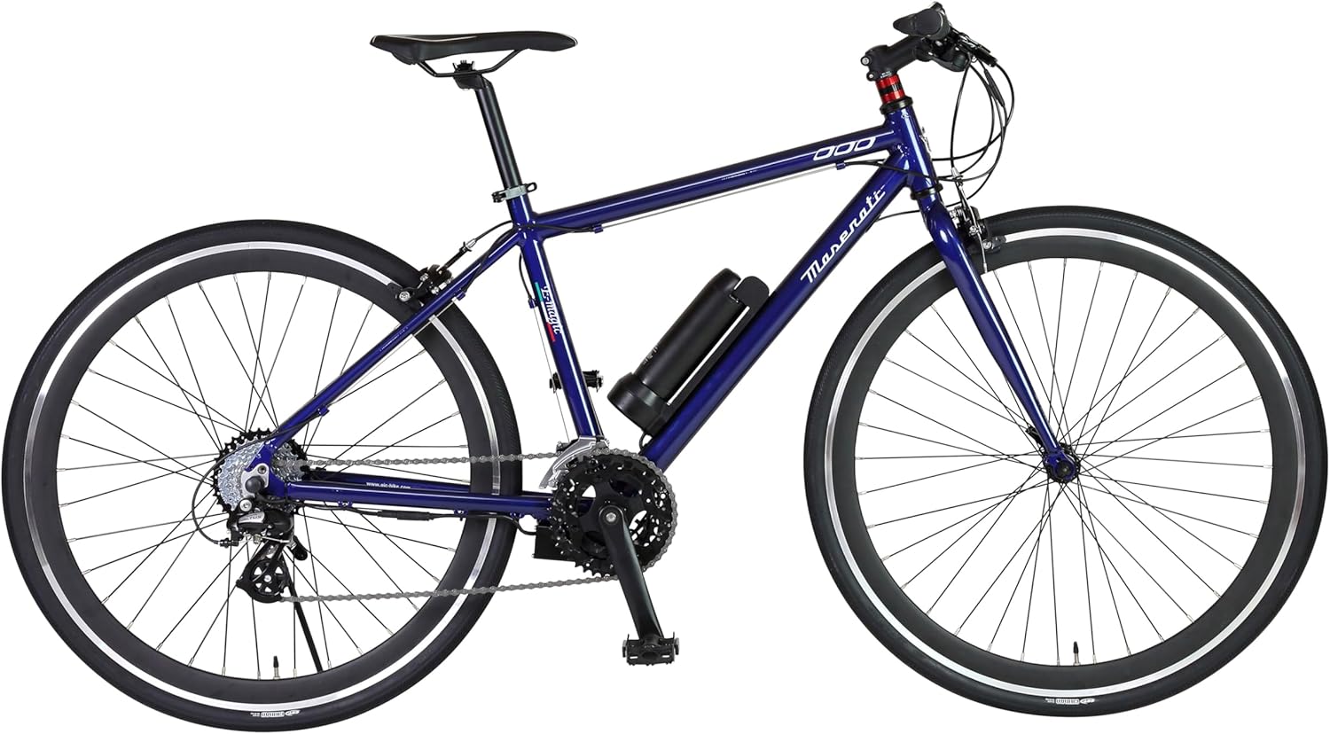 MASERATI(マセラティ) 電動アシストスポーツクロスバイク 超軽量アルミフレーム 16.6kg シマノALTUS16段変速