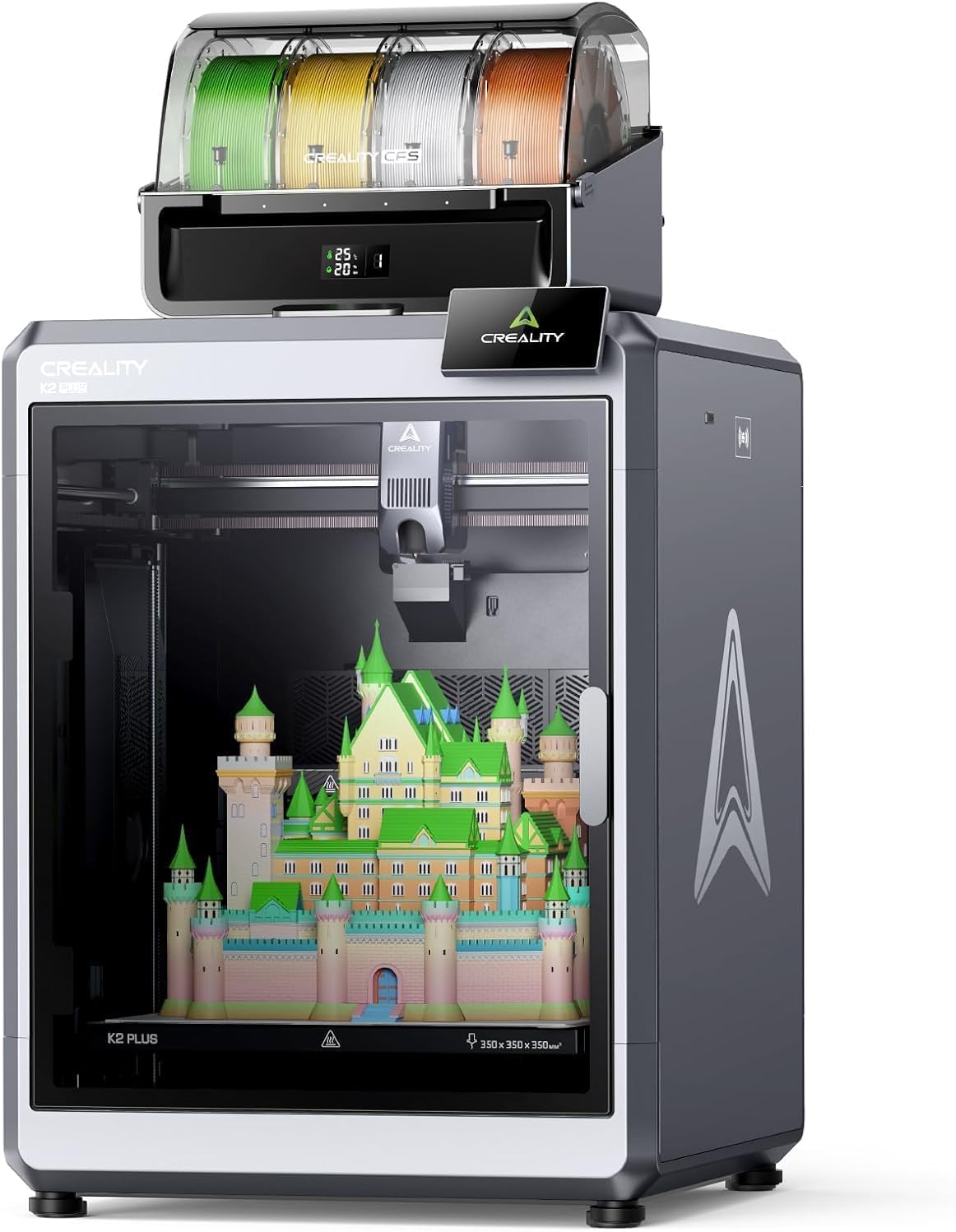 Creality K2 Plus Combo 3Dプリンター 多色造形 自動レベリング ダイレクトドライブ 造形サイズ350mm x 350mm x 350mm