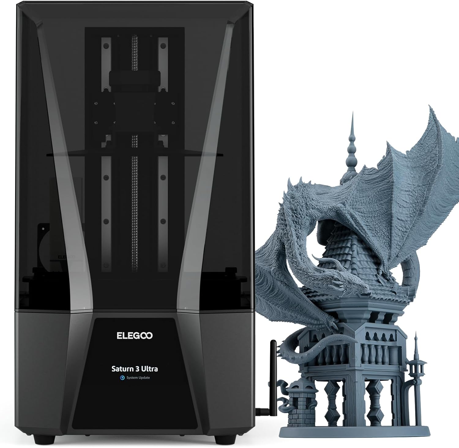 10インチ12KモノクロLCDデスクトップ樹脂3Dプリンター【ELEGOO Saturn 3】大型印刷サイズ218.88x122.88x260mm