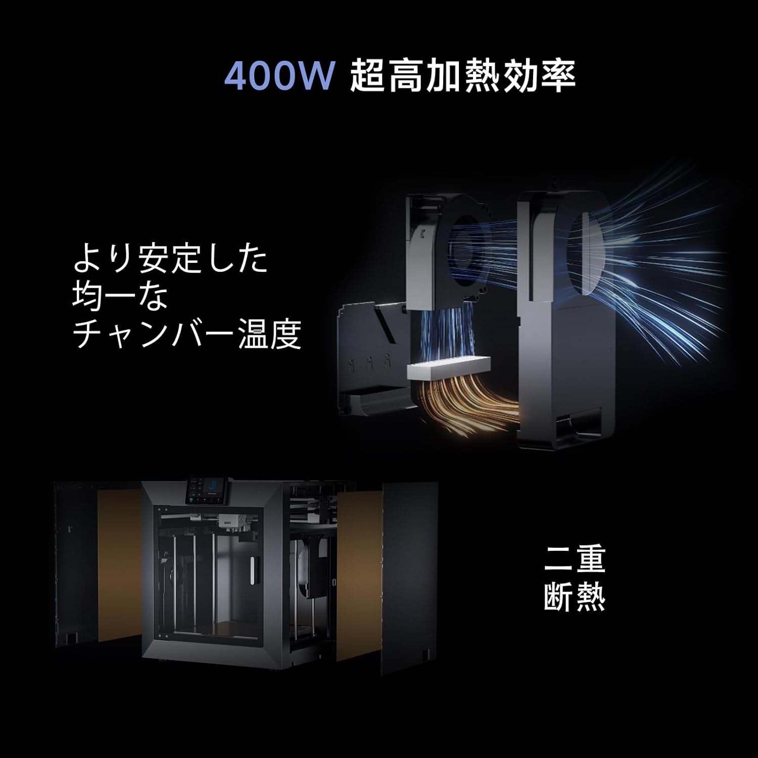 QIDI PLUS4 3Dプリンター - 高速600mm/sプリント、305x305x280mm造形サイズ、フルオートレベリング対応
