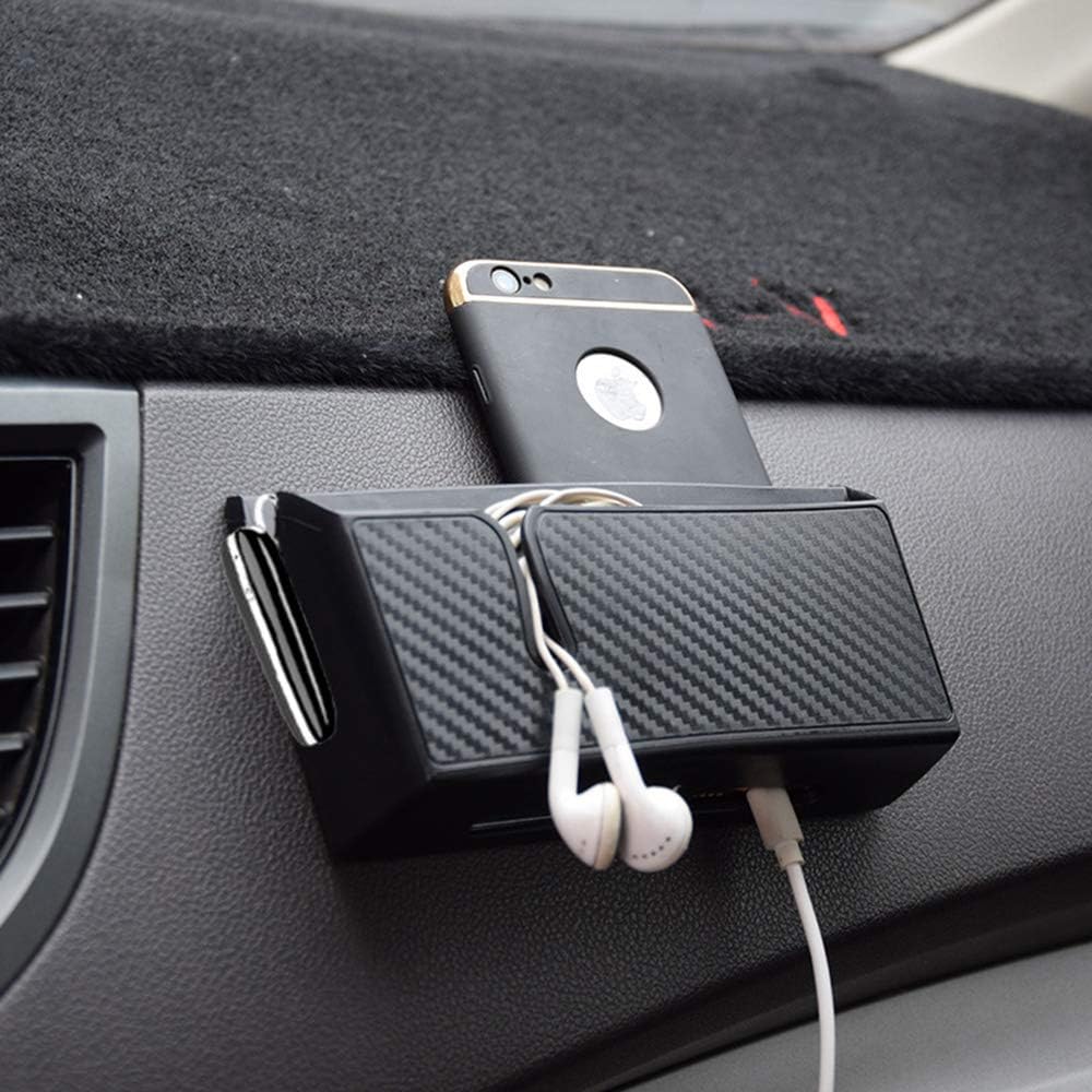 車載収納ポケット 小物入れ スマホホルダー 粘着式 Lサイズ (68×36×42.5cm)