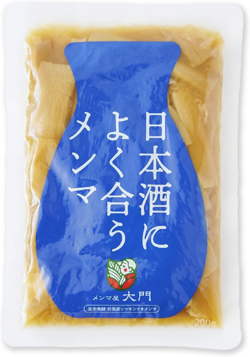 日本酒に合う極太メンマ 200g - 鯛だしの和風おつまみ【漂白剤不使用・国内加工】