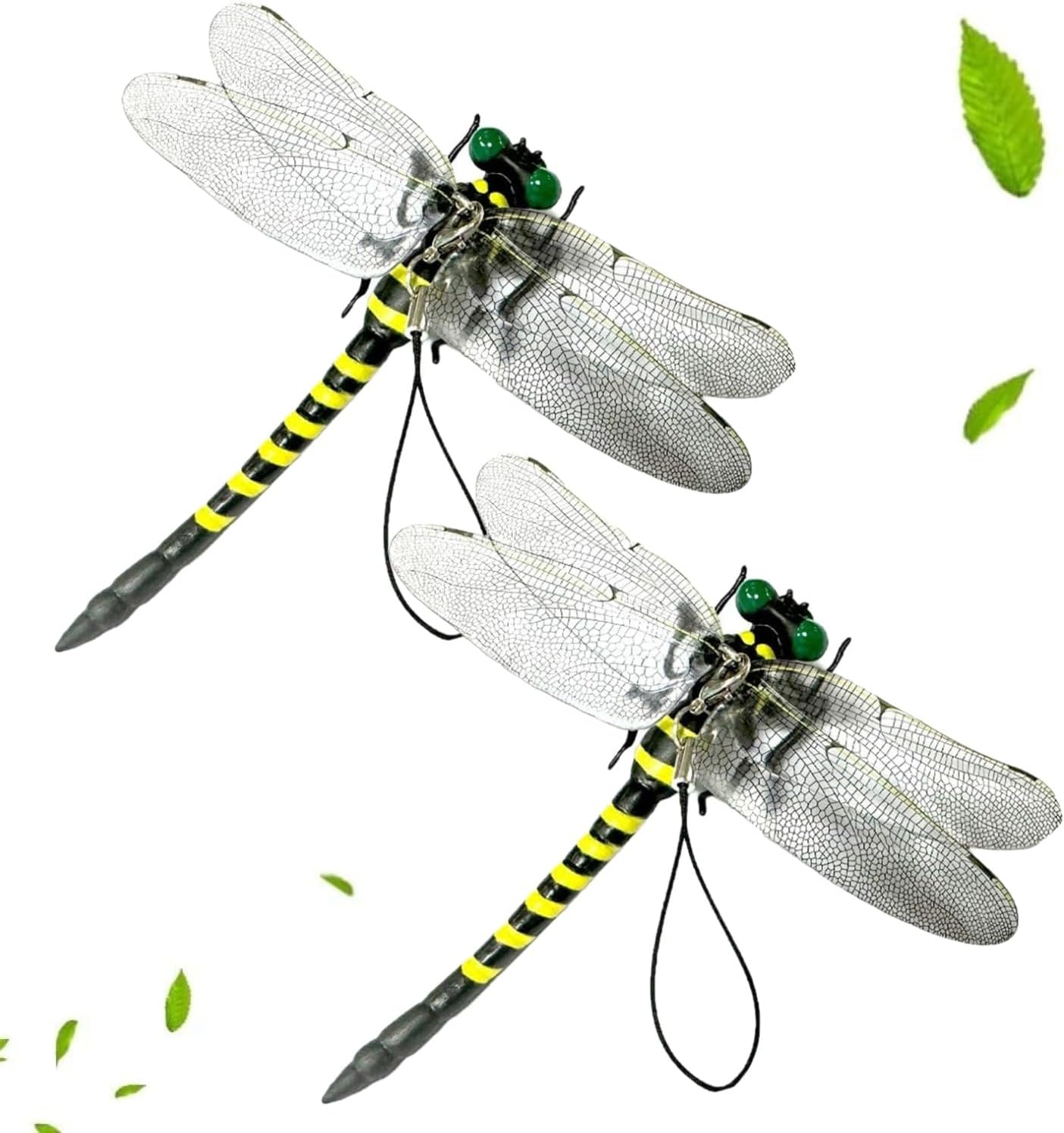 おにやんまフィギュア（本物サイズ・12cm）2匹入り｜PVC製虫除けストラップ