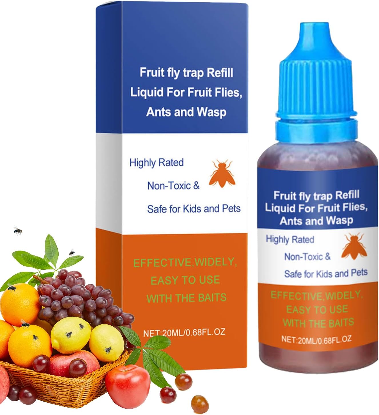 キッチン用天然原料のショウジョウバエキャッチャー 20ml