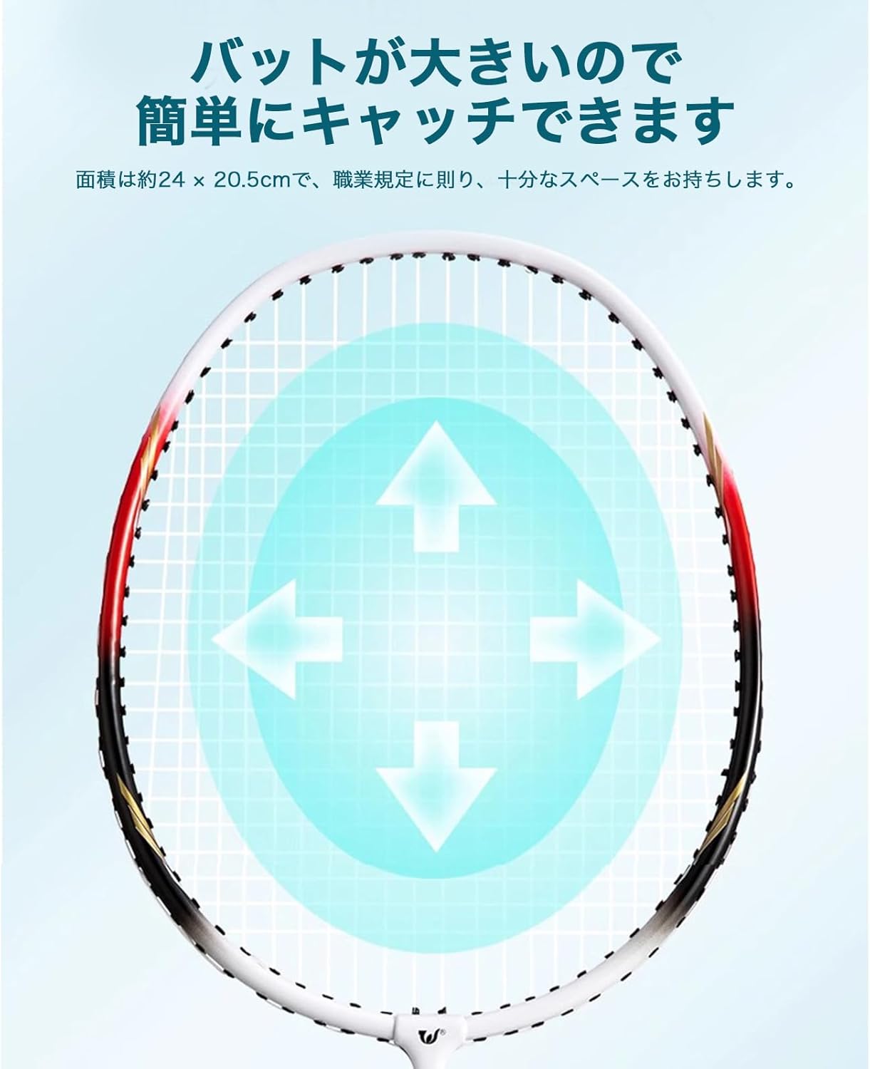 初心者向け 軽量バドミントンセット 大人・子供用（ラケット2本、バッグ付き）