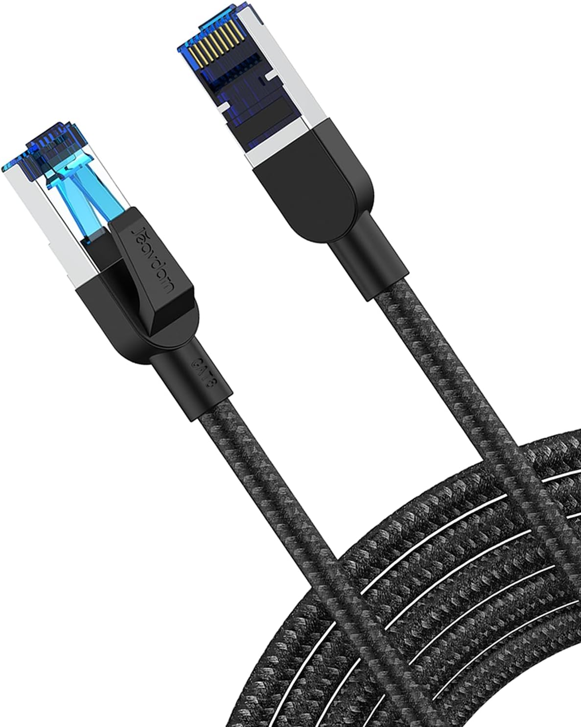 次世代高速有線LANケーブル Cat8 2m 40Gbps ギガビット対応 シールドタイプ