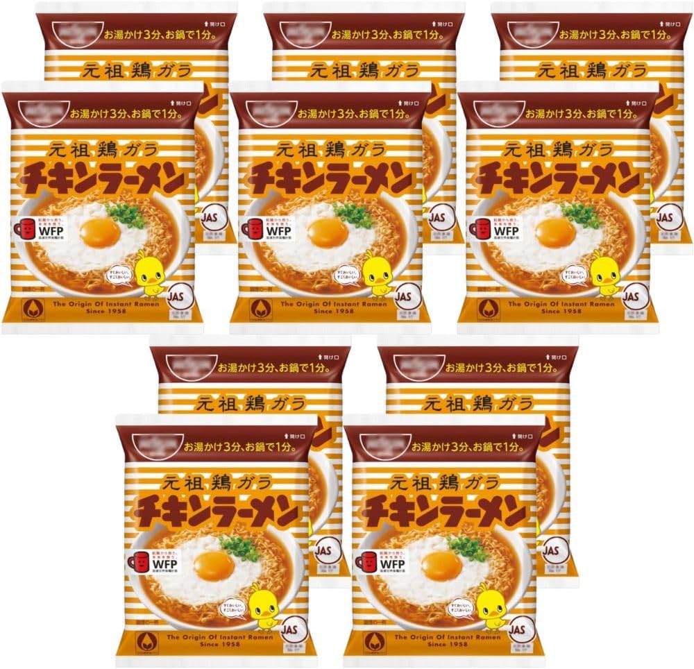 チキンラーメン まとめ買い 10袋セット 簡単調理の即席麺