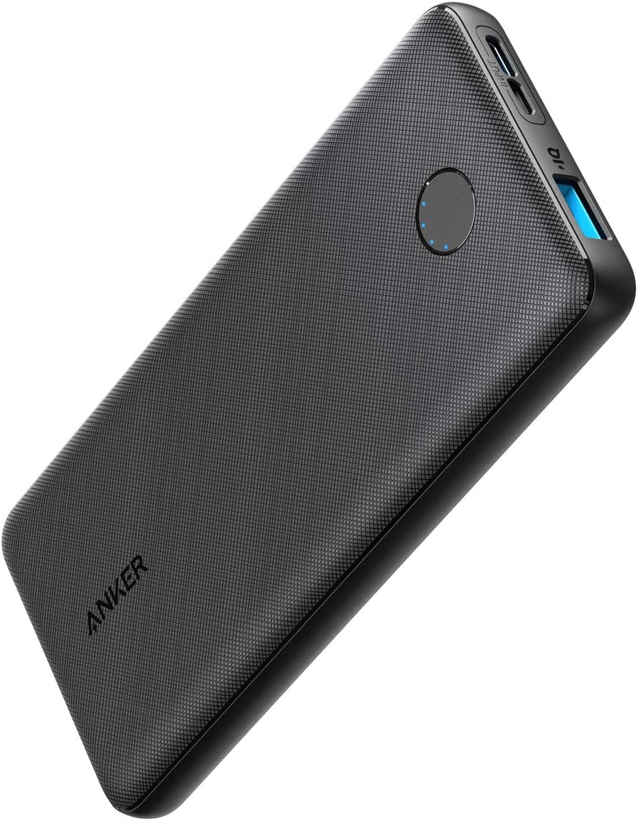 薄型大容量モバイルバッテリー 10000mAh USB-C対応 ブラック