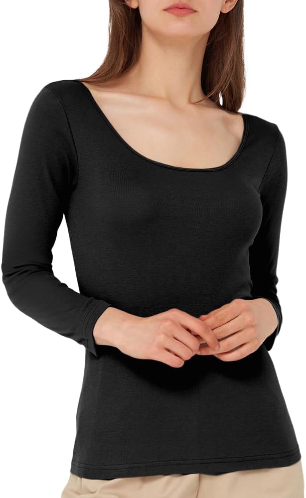 レディース 綿100% 8分袖インナー Tuche トゥシェ 着るコスメ