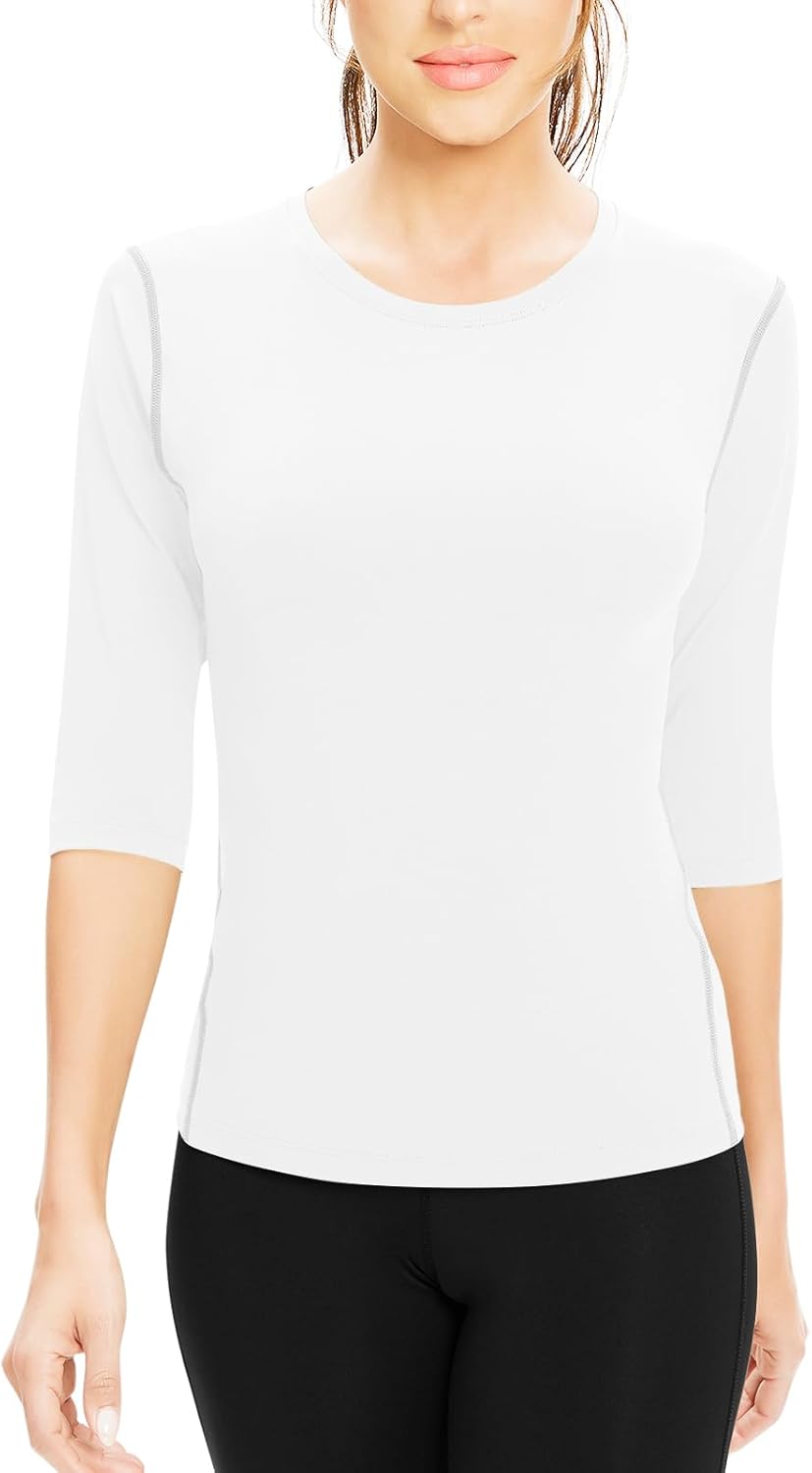 レディース UVカット吸汗速乾七分袖コンプレッションウェア