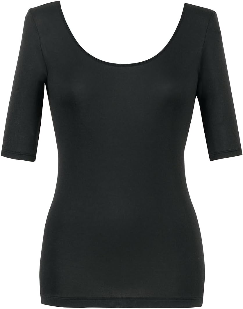 春夏用オーガニックコットンインナー 吸汗速乾 5分袖 レディース