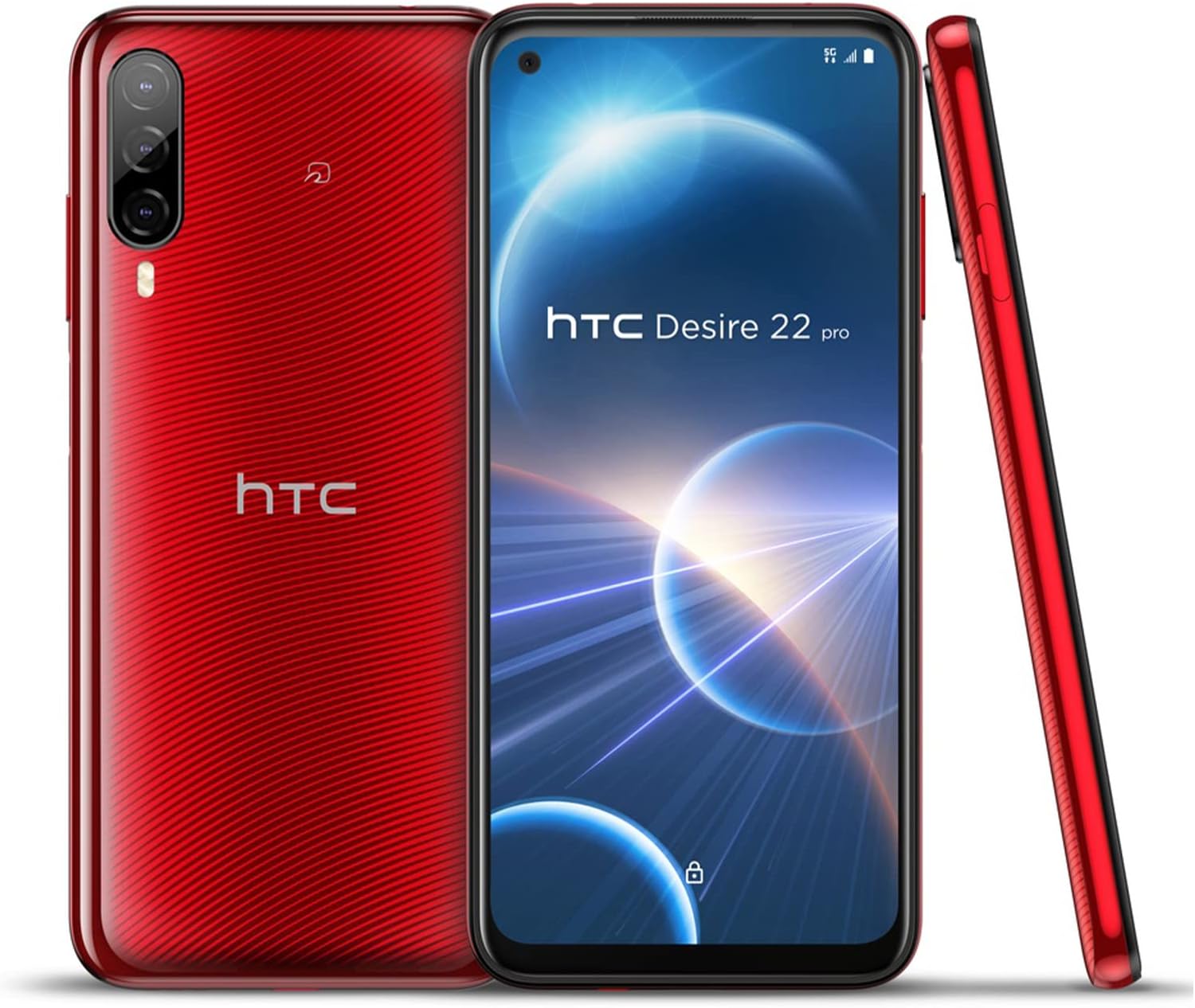 HTC Desire 22 Pro サルサ・レッド SIMフリースマートフォン