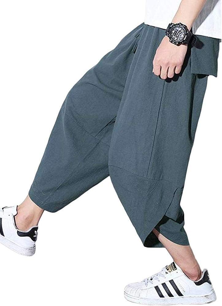 リラックスウェア メンズ 無地 アラジンパンツ ウェストゴム M～4XL