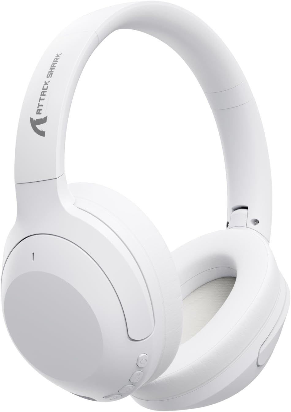 ATTACK SHARK G300 Bluetooth 5.3 ワイヤレスヘッドホン - ハイブリッドノイズキャンセリング&20時間再生【ホワイト】