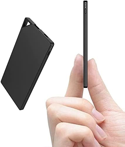 モバイルバッテリー 5000mAh 軽量・超薄型 家庭・旅行用 スマホ充電器 (黒) 【PSE認証済】