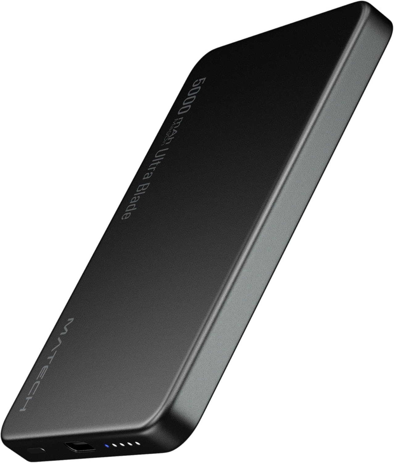 マグセーフ対応超薄型モバイルバッテリー 5000mAh ブラック【最大出力15W・Type-C PD22W・iPhone12~16対応】