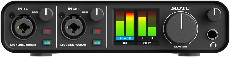MOTU M2 USBオーディオインターフェース 2in/2out ギター接続対応 DAWソフト付属