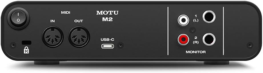 MOTU M2 USBオーディオインターフェース 2in/2out ギター接続対応 DAWソフト付属
