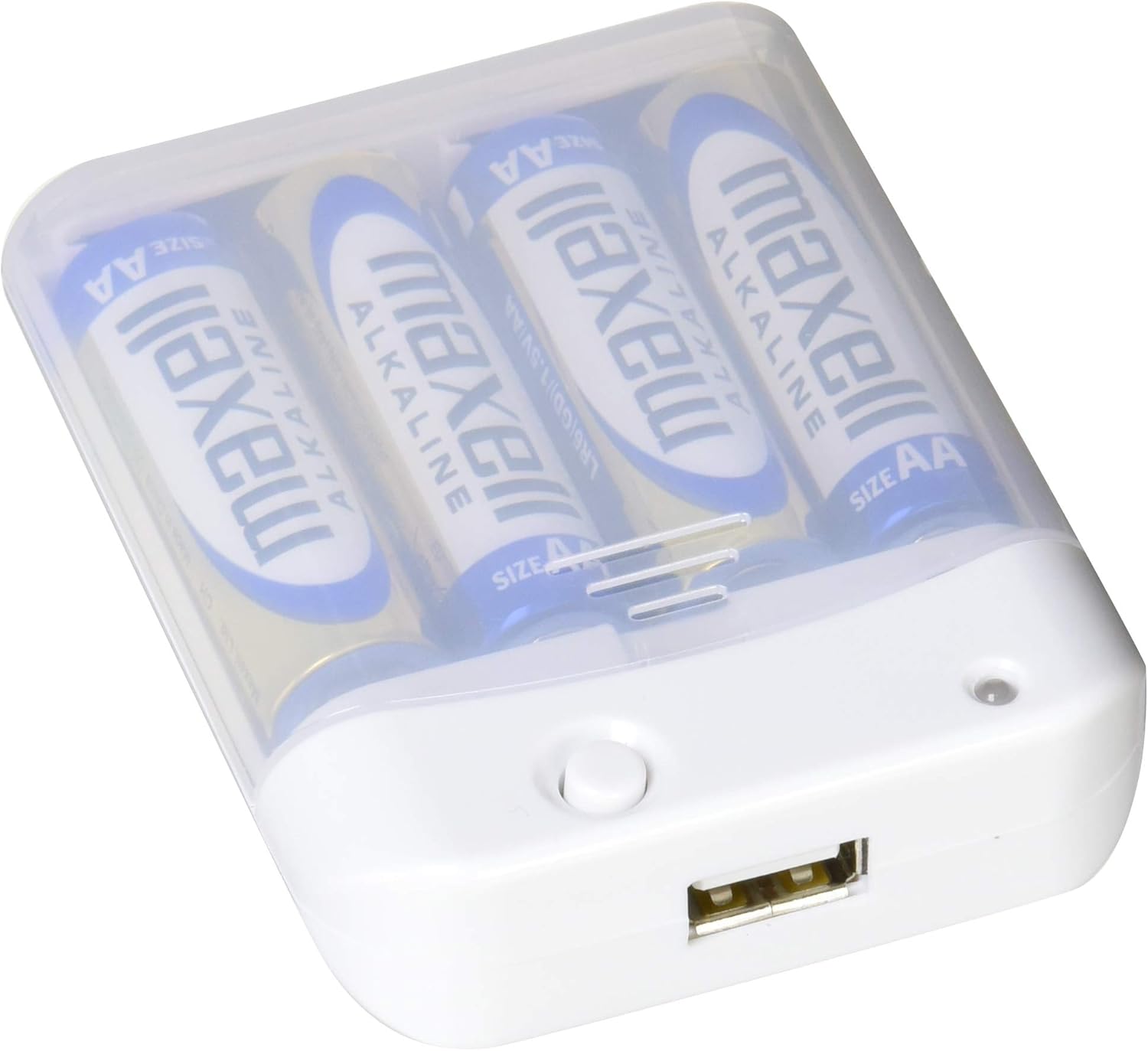 USBタイプの乾電池式スマートフォン充電器（単3×4本用）