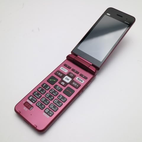 SIMフリー au かんたんケータイ KYF41 ワインレッド【全キャリア対応】