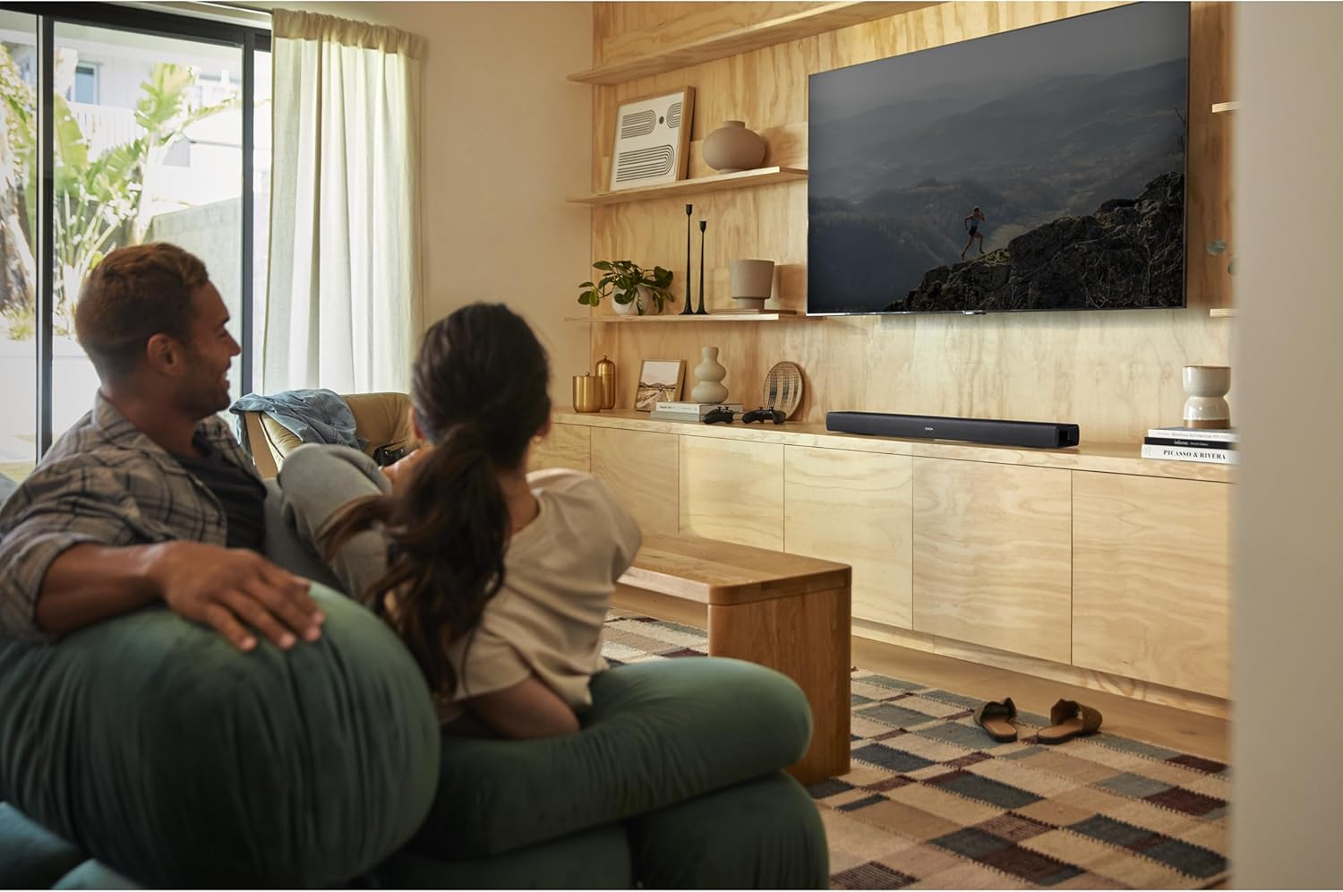デノン サウンドバー Dolby Atmos対応 6スピーカー内蔵 テレビ用 ブラック