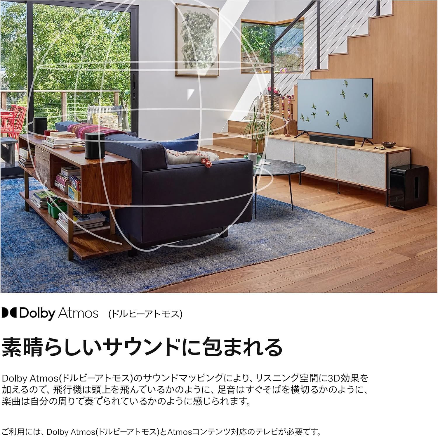 Sonos Beam2JP1 ホワイト - Dolby Atmos対応サウンドバー Alexa搭載