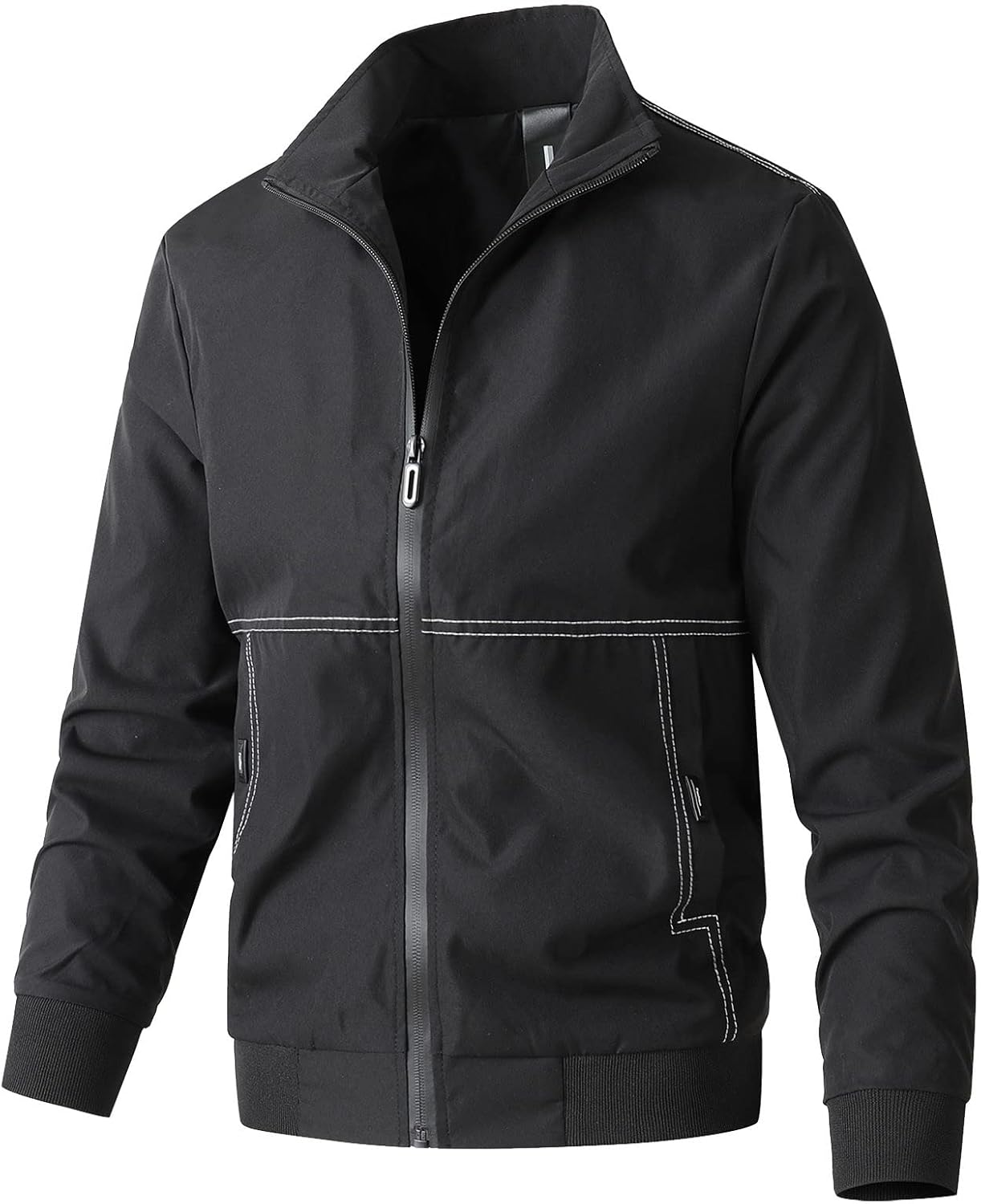 防寒着 メンズ ダウン ベルト付き ウィンドブレーカー 大きいサイズ ブラック