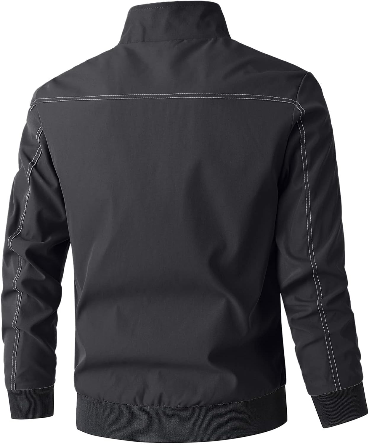 防寒着 メンズ ダウン ベルト付き ウィンドブレーカー 大きいサイズ ブラック