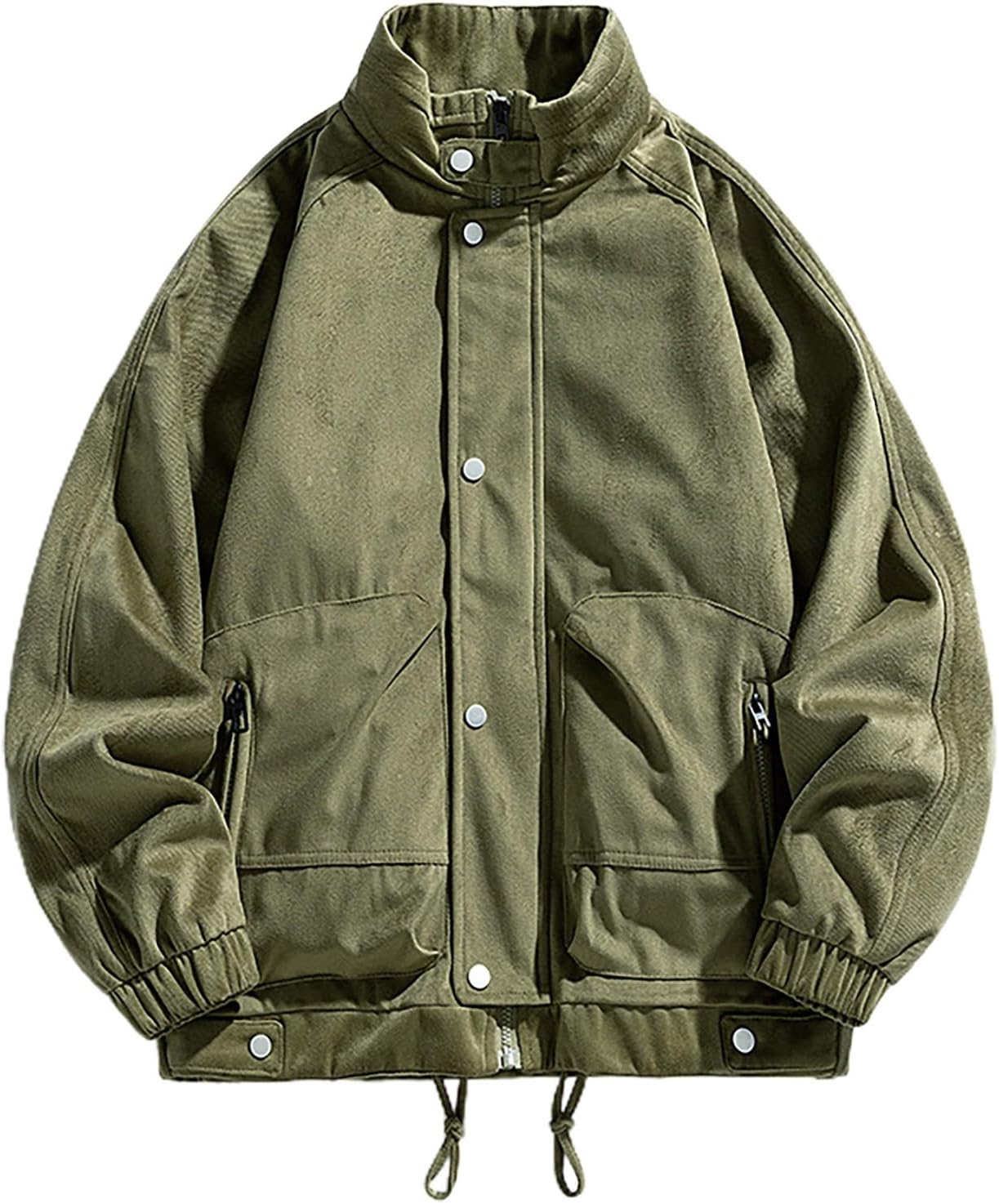 冬のアウトドア作業着 メンズ 5L ヒーター付きダウンジャケット フリース ハイネック