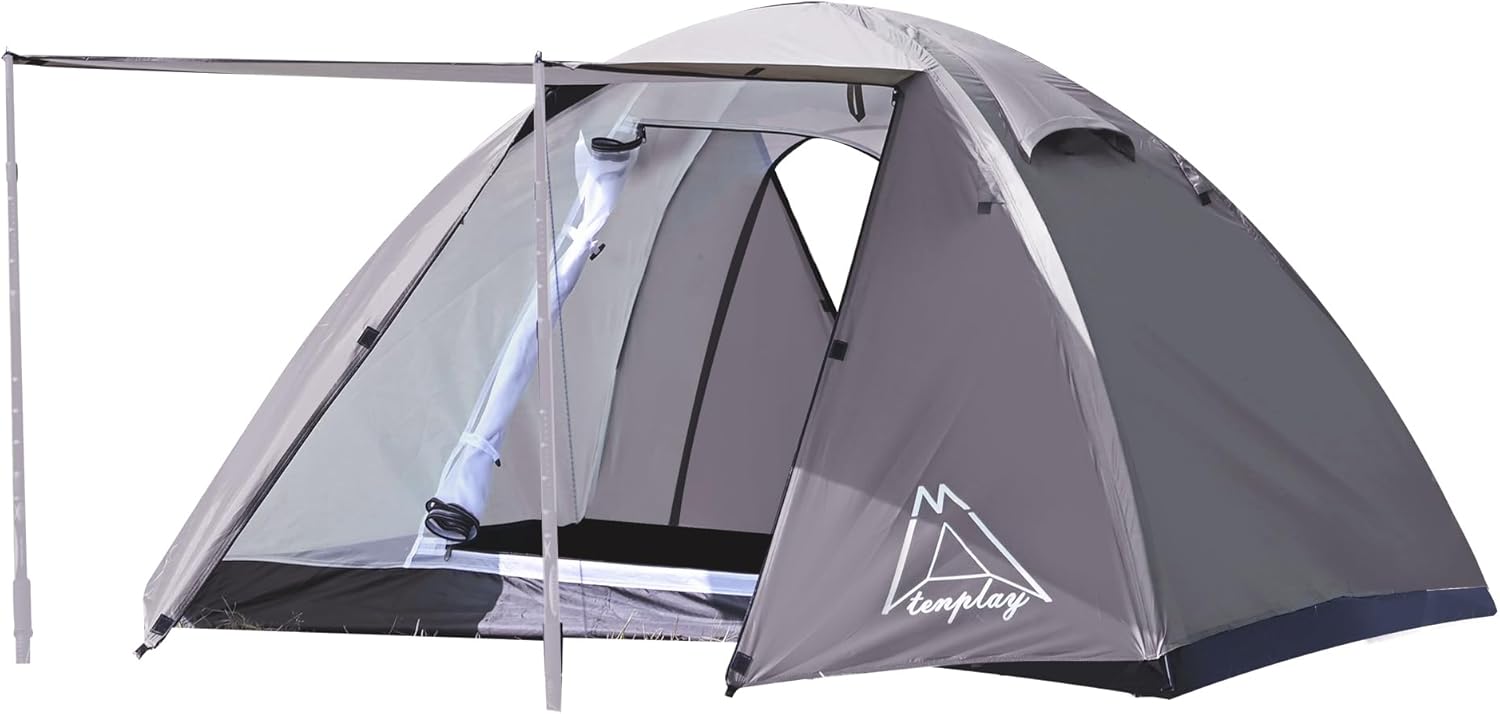 2人用ドームテント 軽量アルミ製ポール 二重層 自立式 4シーズン用 防水3000mmアウトドア用
