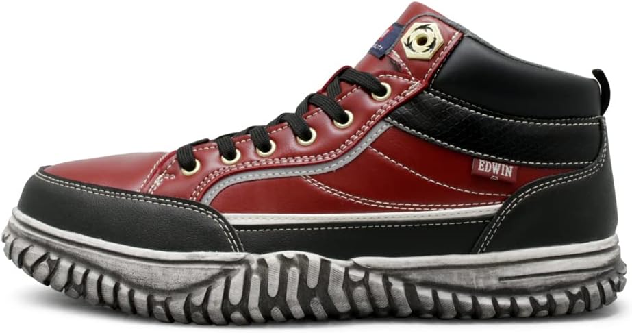 軽量ハイカットメンズ安全靴（3E幅広・防滑・耐水・鉄先芯）