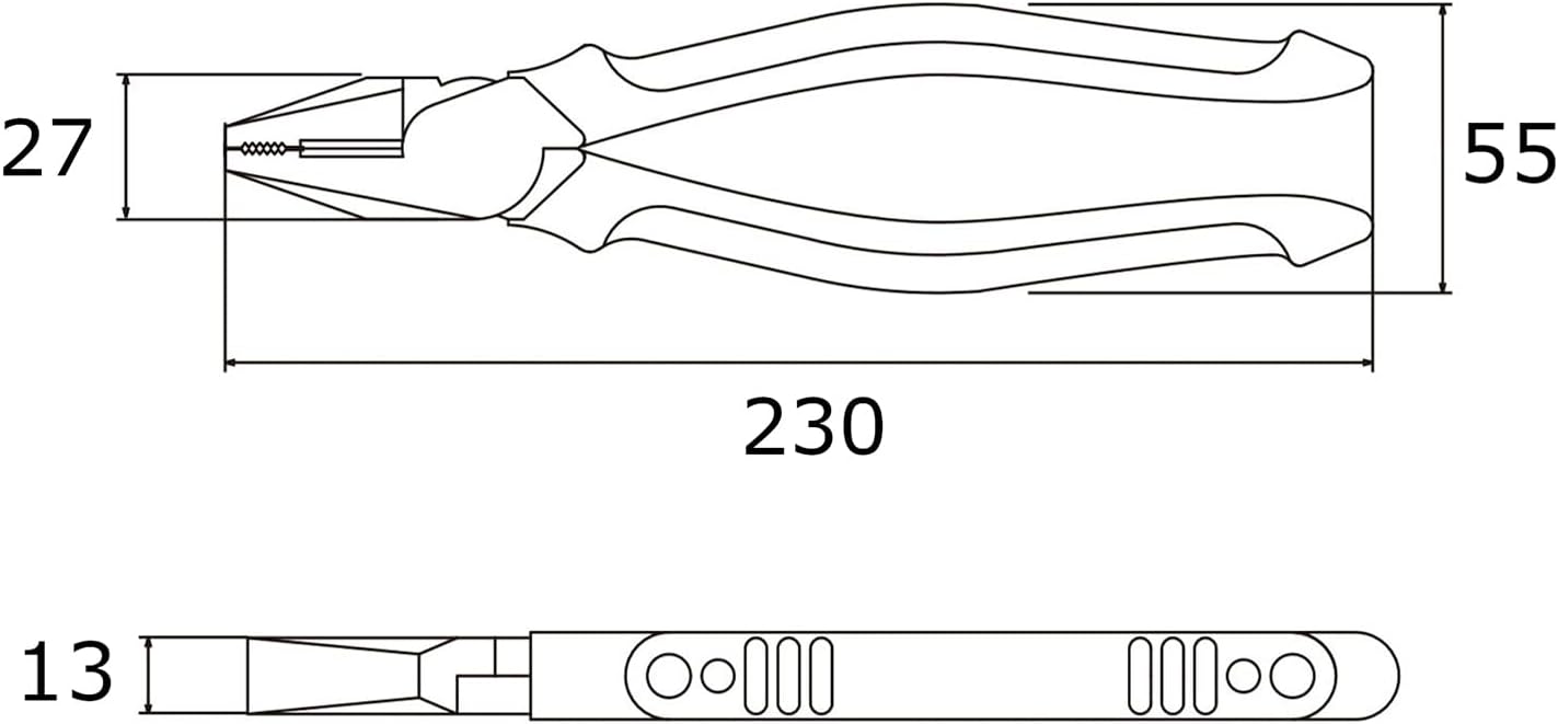 職人製偏芯ペンチ 225mm VICTOR PLUS+