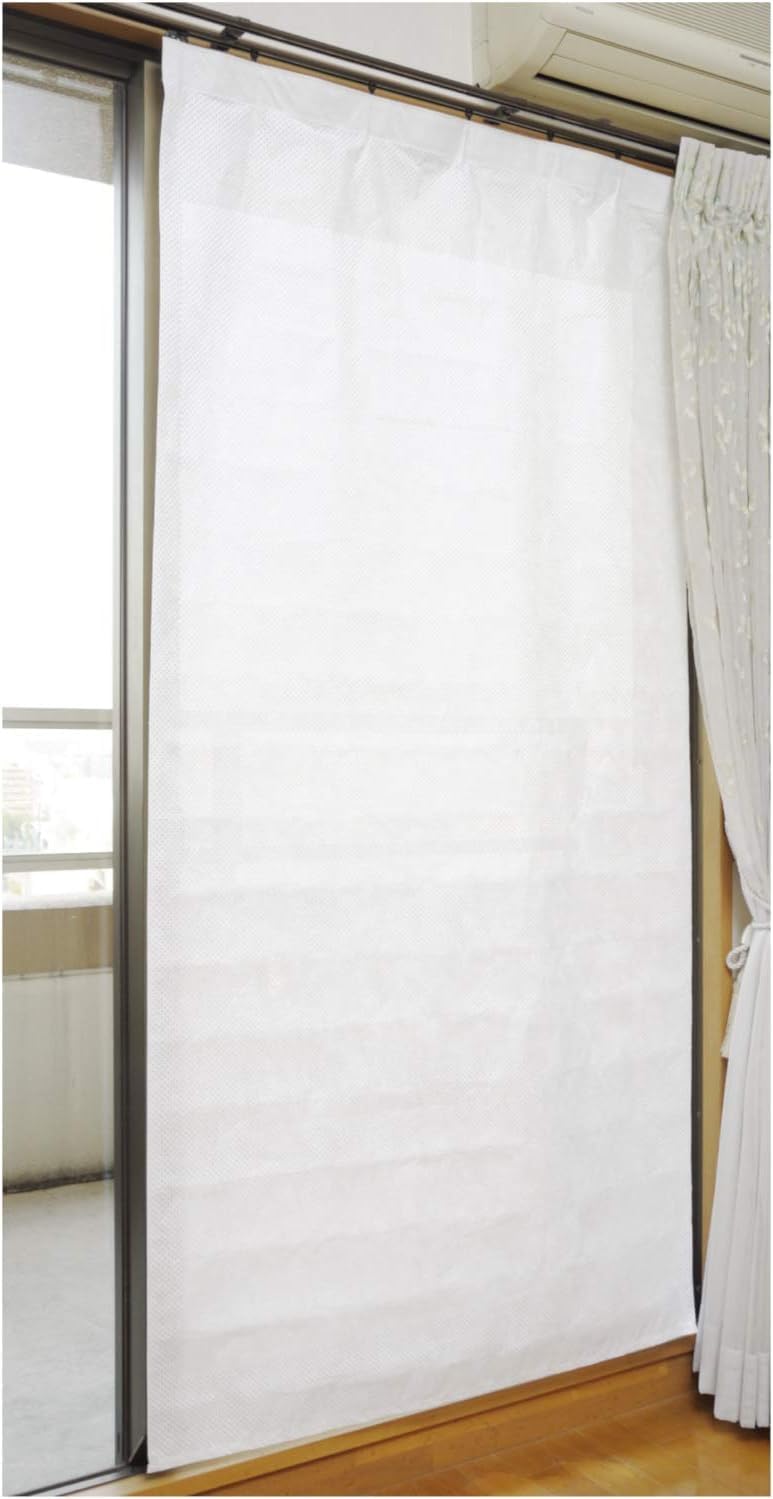 省エネ断熱カーテン 90cm×180cm ホワイト UVカット 日本製