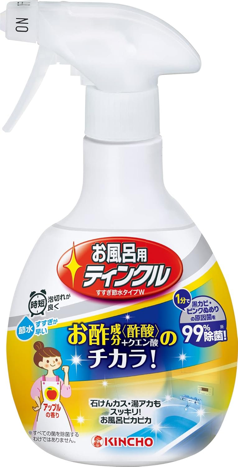 お風呂用洗剤 ティンクル 400mL 水垢・黒カビ除去 スプレー