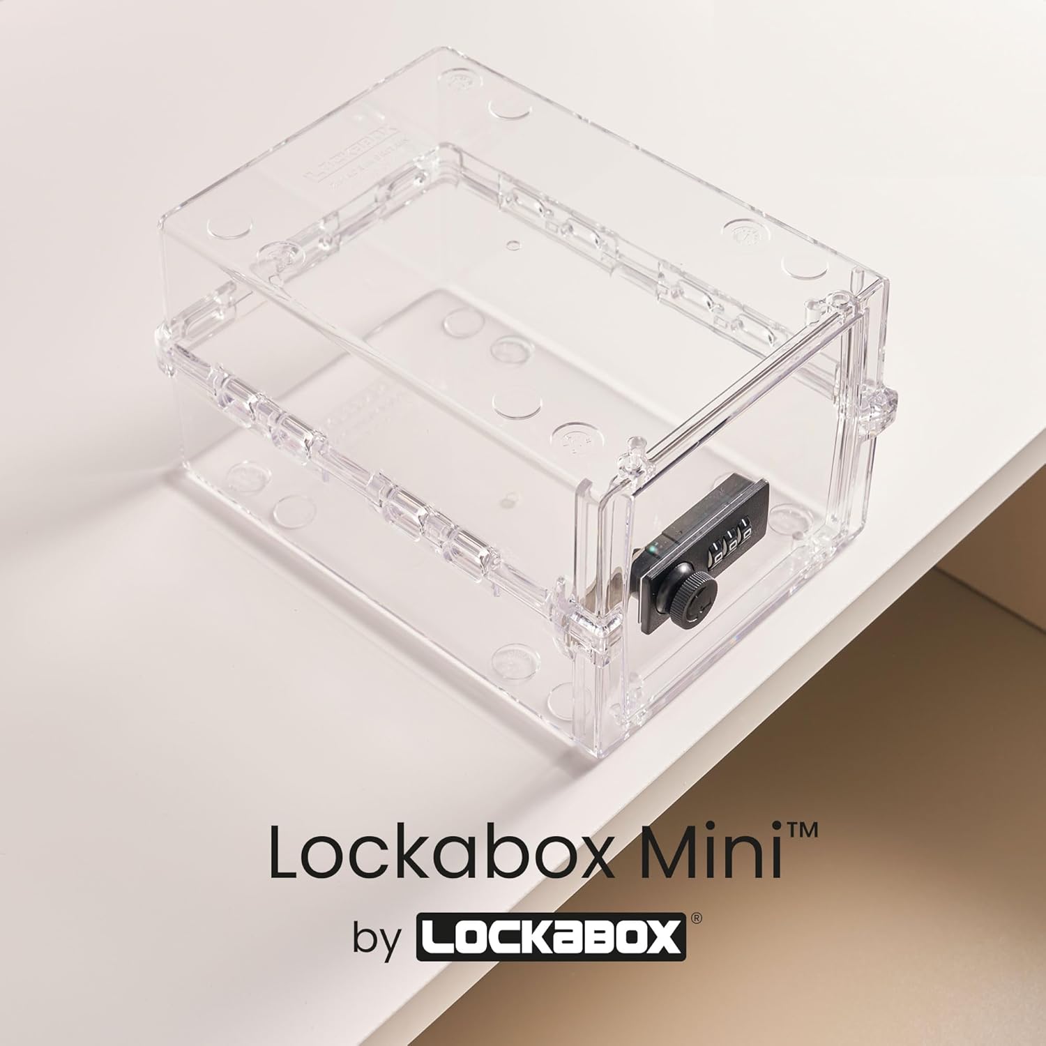 コンビネーションロック付きスモールロックボックス（A5サイズ）| ミニストレージボックス| クリスタル