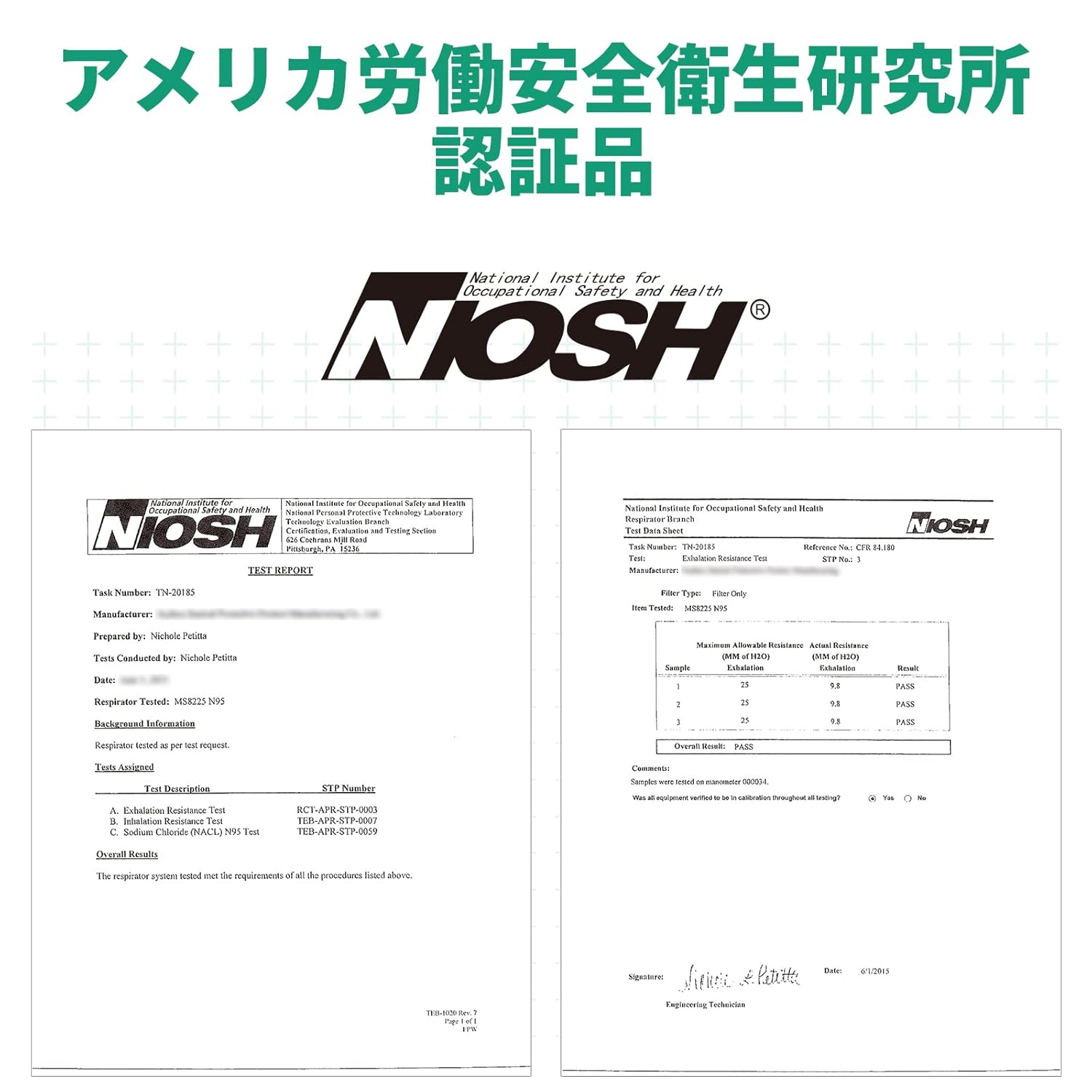 N95マスク（米国NIOSH承認）折りたたみ型・個包装・頭かけタイプ（20枚入）