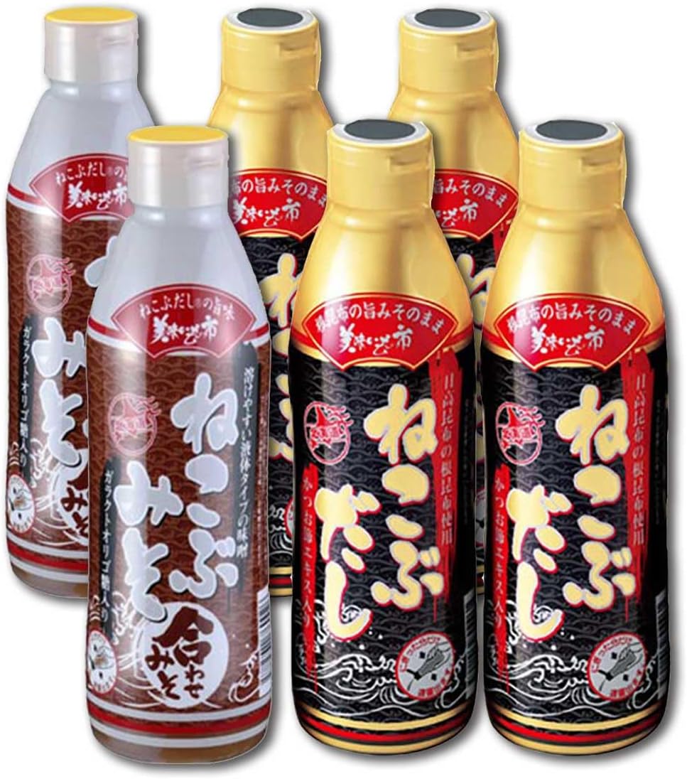 とれたて！ねこぶだし・ねこぶみそセット（6本入り）