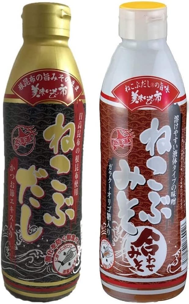 とれたて！美味しいねこぶだしと合わせみそのお得な2本セット