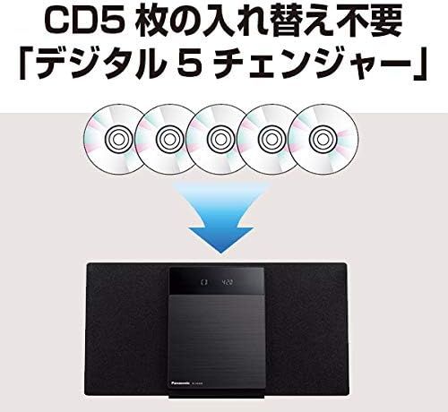 パナソニック Bluetooth対応ミニコンポ FM/AMデジタル5チェンジャー SC-HC420-K