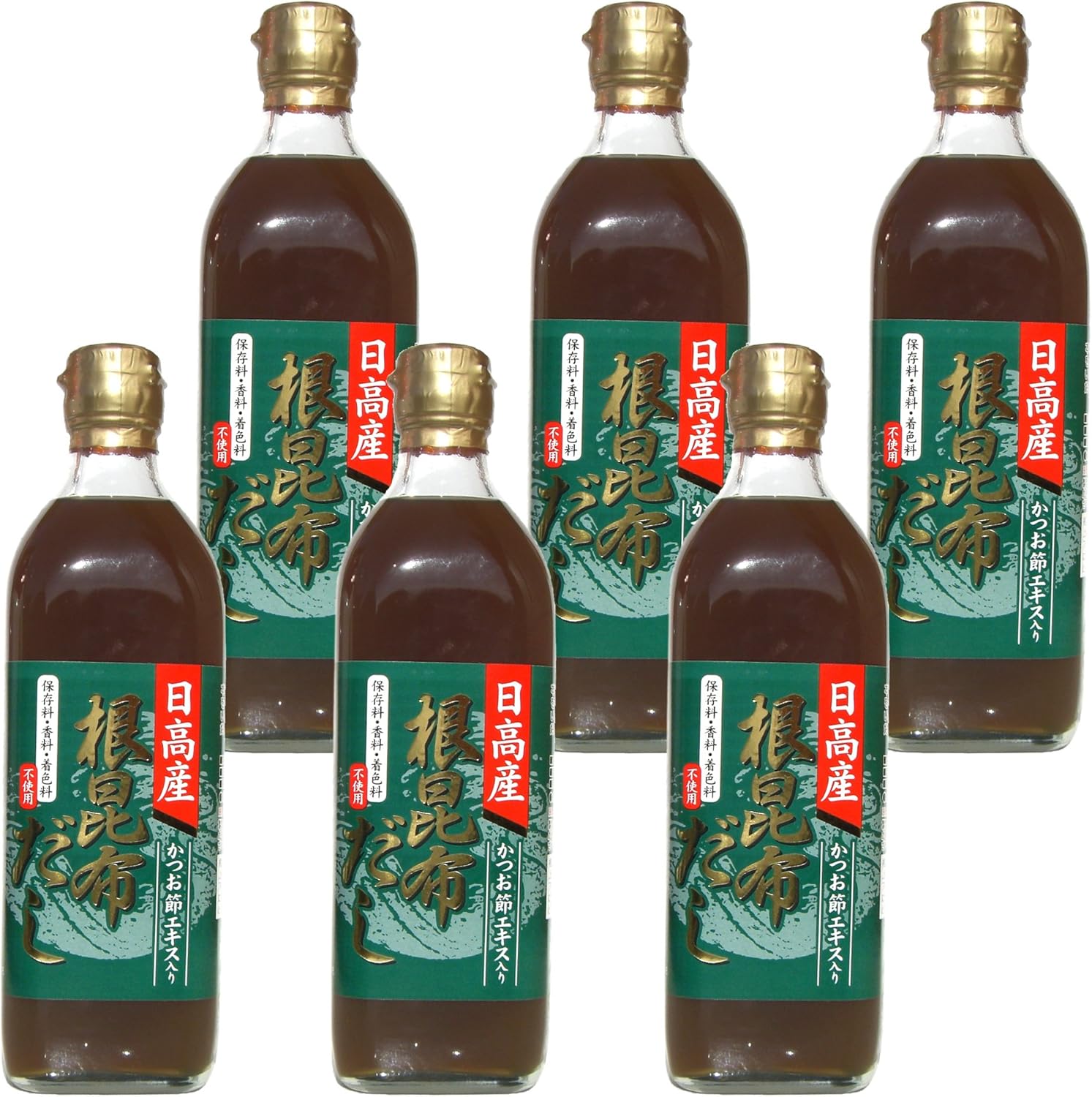 北海道日高産根昆布使用 根昆布だし 500ml 6本セット