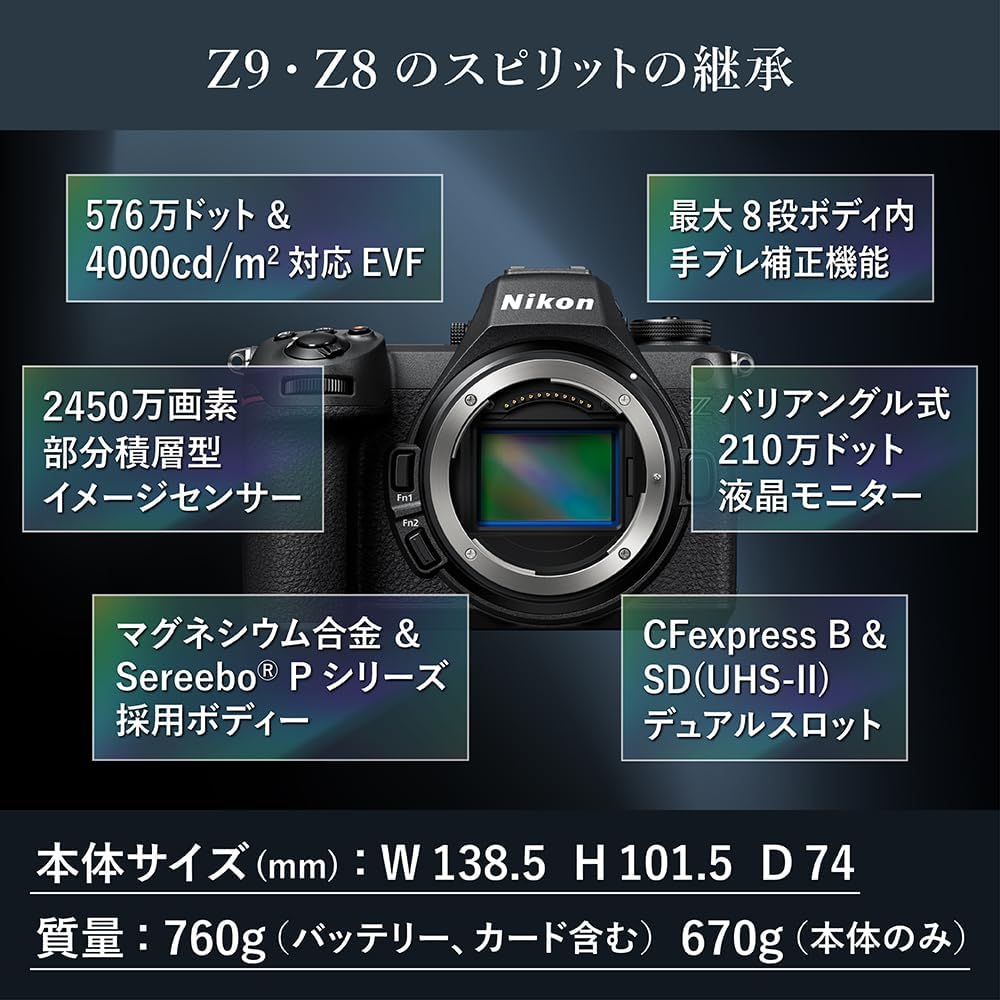 Nikon フルサイズ ミラーレス一眼カメラ Z6III ボディ