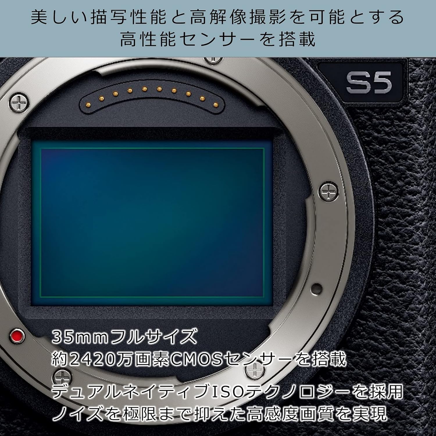 ルミックス S5 フルサイズミラーレス一眼カメラ ボディ ブラック 軽量モデル