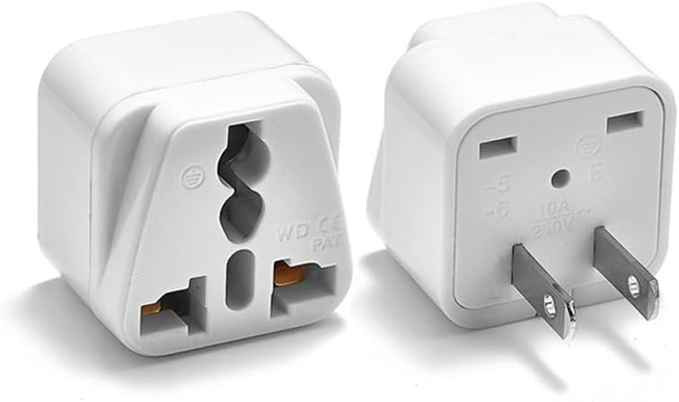海外変換プラグ 2個セット 多国対応マルチタイプコンセント 100-250V/10A