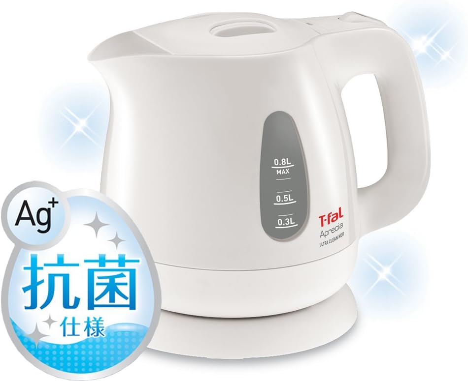 抗菌ティファール電気ケトル 0.8L アプレシアウルトラクリーン ネオ パールホワイト
