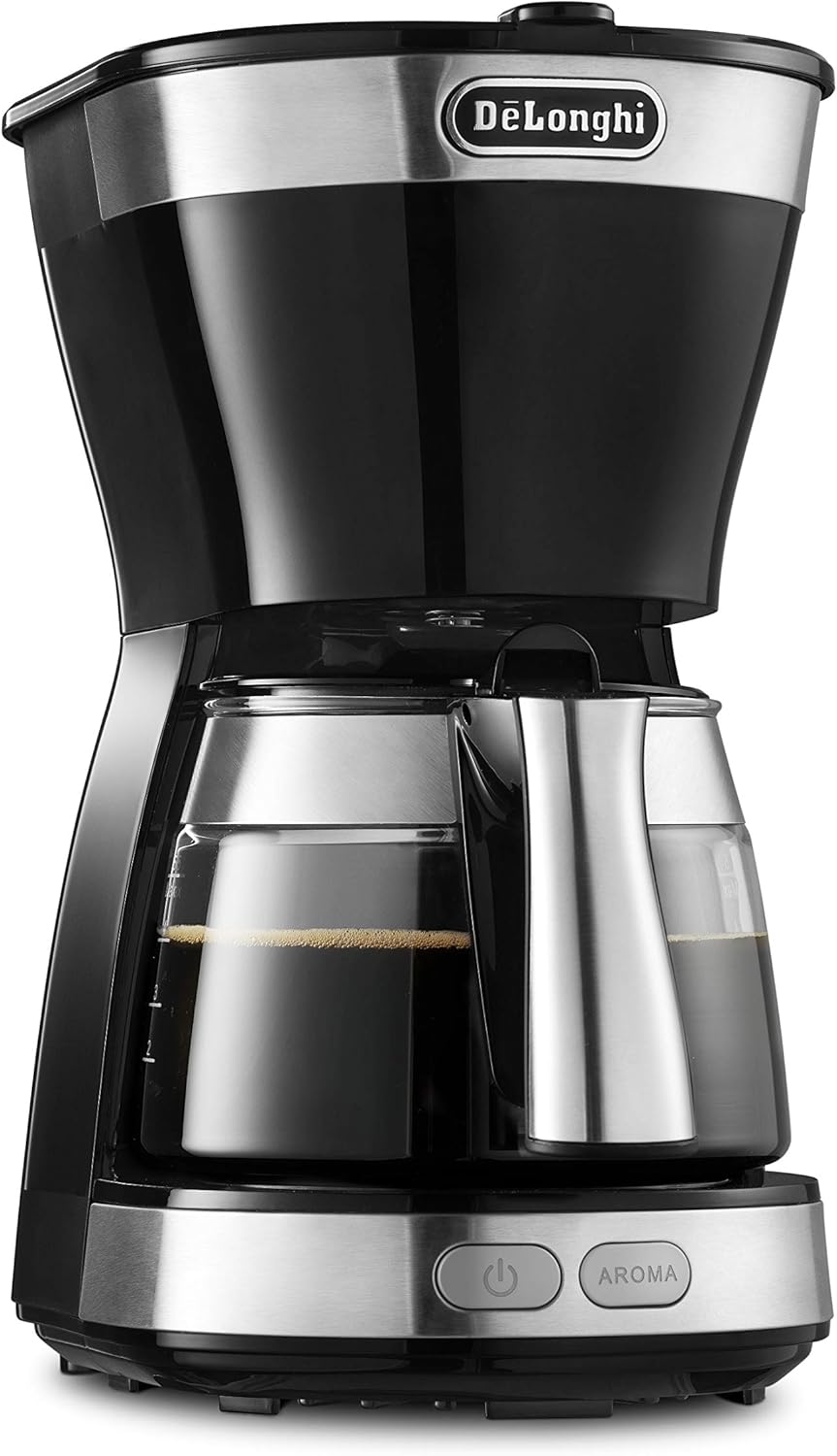 デロンギ ドリップコーヒーメーカー アクティブ ICM12011J-BK 5杯用 ペーパーレスフィルター